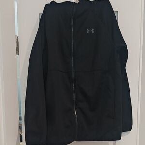 Under Armour Black Zip-Up Hooded Jacket